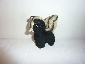 Vintage 50er Jahre Plüsch Stinktier eine andere Original Persönlichkeit Haustier College 4,75 Zoll - Bild 1 von 4