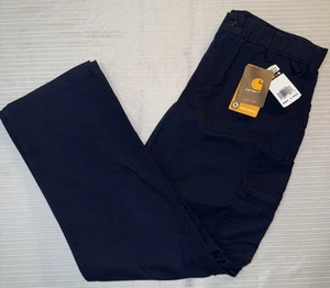 1 Carhartt Force Broxton Cargo Ripstop Damenhose 8 kurz marineblau 104009 neu mit Etikett - Bild 1 von 5