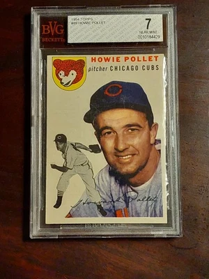 1954 Topps #89 Howie Pollet BVG 7 Near Mint - Image 1 of 2