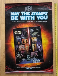 Star Wars May The Stamps Be With You 30th Anniversary 2007 Movie Poster USPS - Bild 1 von 1