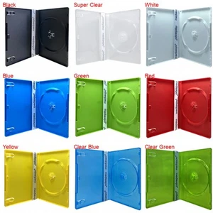PREMIUM STANDARD Single DVD Cases 14MM (100% New Material) Lot - Afbeelding 1 van 39