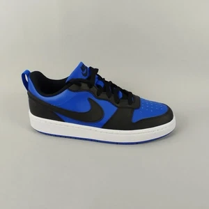 Nike Turnschuhe Herren Größe 6 Court Borough niedrig blau schwarz Laufschuhe Freizeit Jungen - Bild 1 von 14