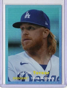 2021 Topps Archives Rainbow Foil Parallel Justin Turner Los Angeles Dodgers /150 - Picture 1 of 2
