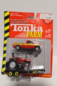 NIP Tonka Farm Die Cast Collection Truck Tractor Trailer 1:64 Hasbro 2002 - Picture 1 of 3
