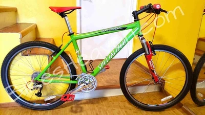 1999 Specialized Rockhopper A1 Comp FS 18" mountain bike in 'Grabber Green' - Image 1 of 4
