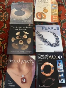 Vintage Lot Jewelry Books Repair Manuals / Resource / Reference Lark Wood Pearl - Foto 1 di 15