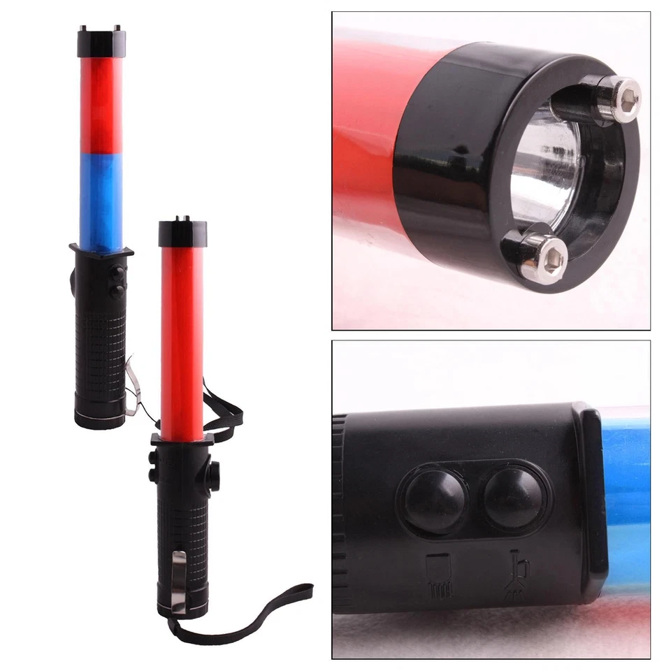 Signal Traffic Wand LED-Taschenlampe mit Strobe-Modus, Handschlaufe, - Image 1 of 1