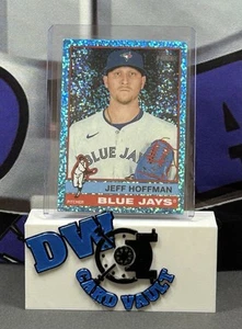 2025 Topps Heritage Chrome Light Blue Sparkle Refractor #431 Jeff Hoffman SP - Imagen 1 de 2