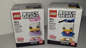 LEGO Brickheadz Disney 40476 Daisy Duck 110 Stck. & 40377 Donald Duck 90 Stck. Neu in versiegelter Verpackung - Bild 1 von 5