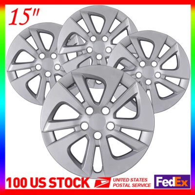 15" Inch Hubcaps Wheel Rim Covers For 2017-2022 Toyota PRIUS PRIME R15 Set of 4 — 第 1/4 张图片