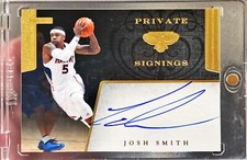 2011-12 Panini Private Signings Josh Smith On Card Auto Set Chase Card