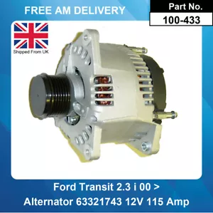 Lichtmaschine für Ford Transit 2.3 Benzin 2000-2006 mit Kupplungsscheibe 12V 115 AMP - Bild 1 von 5
