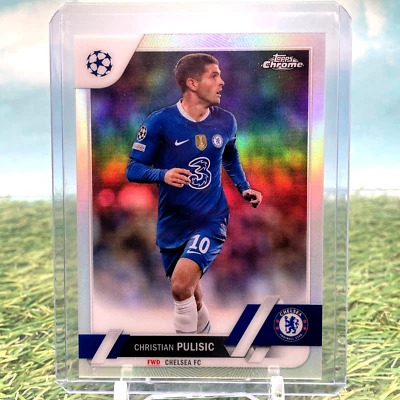 2022-23 Topps Chrome UEFA CHRISTIAN PULISIC #144 RC Silver Refractor Chelsea - Image 1 of 2