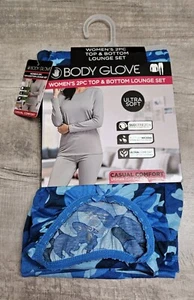 GUANTO BODY LOUNGE SET DONNA XL 2 PEZZI TOP E FONDO BLU MIMETICO MIMETICO - Foto 1 di 6