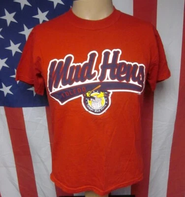 TOLEDO MUD HENS small tee Muddy mascot baseball T shirt throwback Ohio 2004 - Image 1 of 3