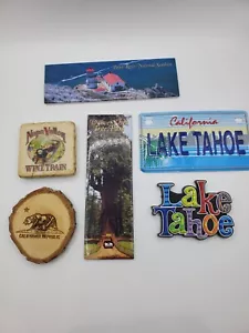 California Fridge Magnets Souvenirs Lake Tahoe Napa Valley Point Reyes B139 - Picture 1 of 8