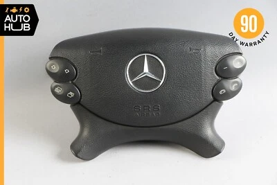 Черная оригинальная подушка безопасности на руль Mercedes R230 SL500 SL55 AMG CLK500 E350 - Изображение 1 из 4