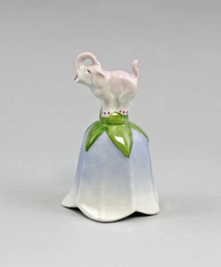 9986017-d  Porzellan-Tischglocke Figur Elefant Lindner Bayern handbemalt 6x10cm - Picture 1 of 1
