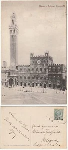 SIENA - PALAZZO COMUNALE - EDIT. VENTURINI 38060 - VIAGG. 1916 -97947- - Picture 1 of 1