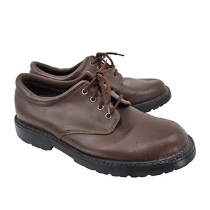 Rugged Outback Mens Size 8 Brown Lace-Up Synthetic Leather Shoes - Picture 1 of 9