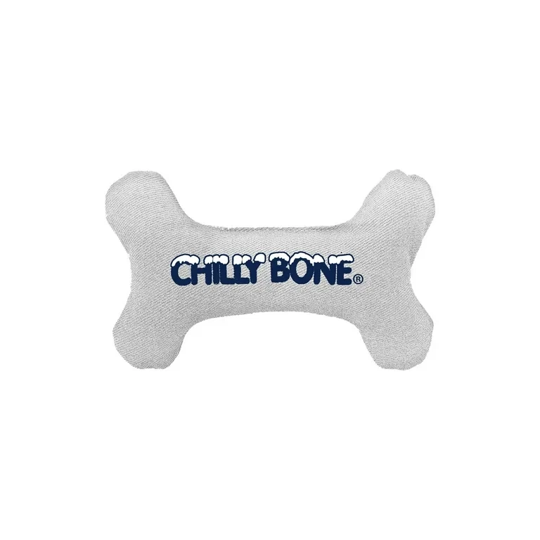 Multipet Chilly Bone Canvas 5.5 Inch Vanilla Flavor Dog Toy Soak Freezable Chill - Image 1 of 1