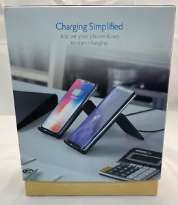 NEW ATOMI QI TWO PACK WIRELESS CHARGE STAND 10 WATT FAST CHARGE - Zdjęcie 1 z 12