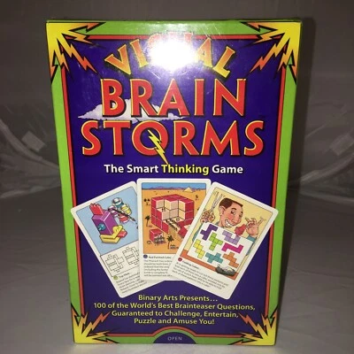 Think Fun VISUAL BRAIN STORMS The Smart Thinking Game NEW Sealed - Image 1 of 3