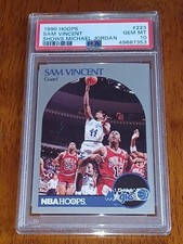 1990 Hoops Sam Vincent Shows Michael Jordan Card #223 PSA 10