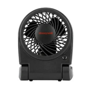 Honeywell Black Turbo on the Go Portable Folding Personal Fan,Black, New,HTF090B - Picture 1 of 9