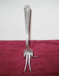 Unique Vintage Silverplate Fork Busines Card Holder Hand Crafted Vintage B - Picture 1 of 4