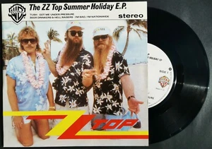 ZZ TOP 7" Summer Holiday E.P. Tush Beer Drinkers & Hell Raisers UK CARD UNPLAYED - Picture 1 of 5