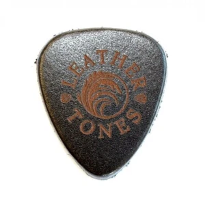 Leather Tones Black Leather 1 Pick - Ukulele Pick - Picture 1 of 1