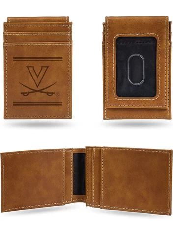 NCAA Virginia Cavaliers Men’s Front ID Brown Wallet Cover