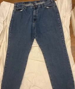 Full Blue Jeans Mens 44x32 Blue Denim Straight Leg Retro Outdoors - Picture 1 of 4