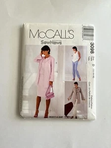McCall's 3098 Women’s Sew News / Sewing Pattern Shirt Size D 12-14-16 - Picture 1 of 2