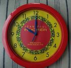 Red Round Jean Paul Rocher Beauty Products Wall Clock #1