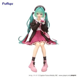 Vocaloid Hatsune Miku (versión color rosa fecha otoño) Figura tapón fideos - Imagen 1 de 5