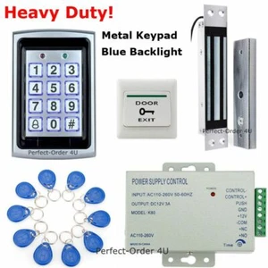 US 125KHz RFID Card+Password Door Access Control Kit +180KG Inset Magnetic Lock - Picture 1 of 9