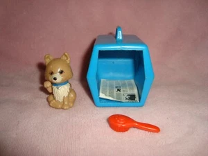 Vintage Kenner Littlest Pet Shop Assorted Dog Lot cage, brush & collie dog - Foto 1 di 6