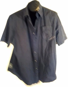OCEAN CURRENT CAMICIA UOMO EXTRA LARGE, XL A RIGHE MANICA CORTA ABBOTTONATA, (H) - Foto 1 di 7