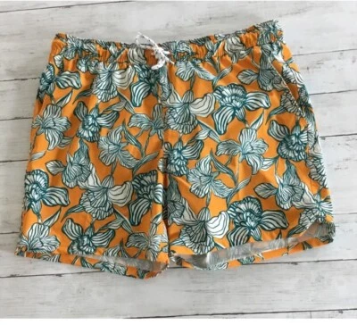 Pantalones cortos de baño George para hombre All Guy naranja floral por encima de la rodilla XL 40-42 NUEVO CON ETIQUETAS Foto 1 de 4