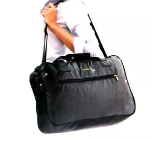Leder Reisetasche by Carla Faustini Italien aus Kalbsleder Sporttasche Weekender - Picture 1 of 3