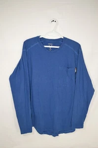 Hawx Work Gear T Shirt Mens Large Long Sleeve blue T35 - Picture 1 of 5