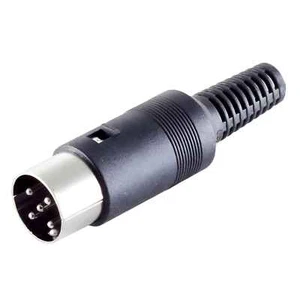 DIN Würfelstecker 5-polig Dioden Kopfhörer Stecker zum löten schwarz - Bild 1 von 1