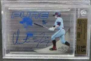 Clint Frazier 2013 Leaf Trinity Blue Pure Glass Auto #8/25 Card BGS 9.5 10 Auto - Imagen 1 de 2