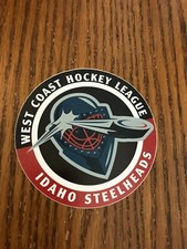 Vintage 1997 2003 Idaho Steelheads WCHL Sticker DEFUNCT West Coast Hockey League
