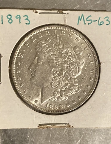 1893 morgan silver dollar uncirculated Rare Key Date!!!!! Cover