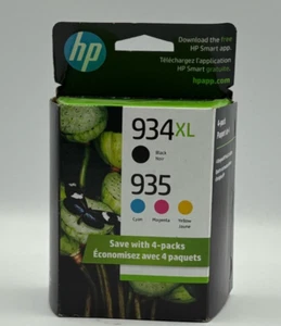 HP 934XL/935 (N9H66FN#140) Ink Cartridge - 4 Pack-BRAND NEW - Picture 1 of 7