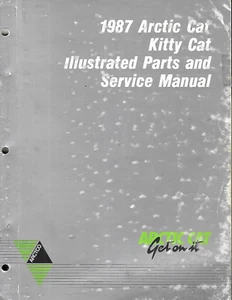 Arctic Cat Kitty Cat 1987 ilustrado piezas y manual de servicio 2254-350 - Imagen 1 de 3