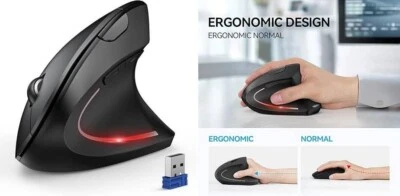 Ratón ergonómico, ratón vertical inalámbrico Bluetooth, ratón silencios. neuvo. - Image 1 of 4